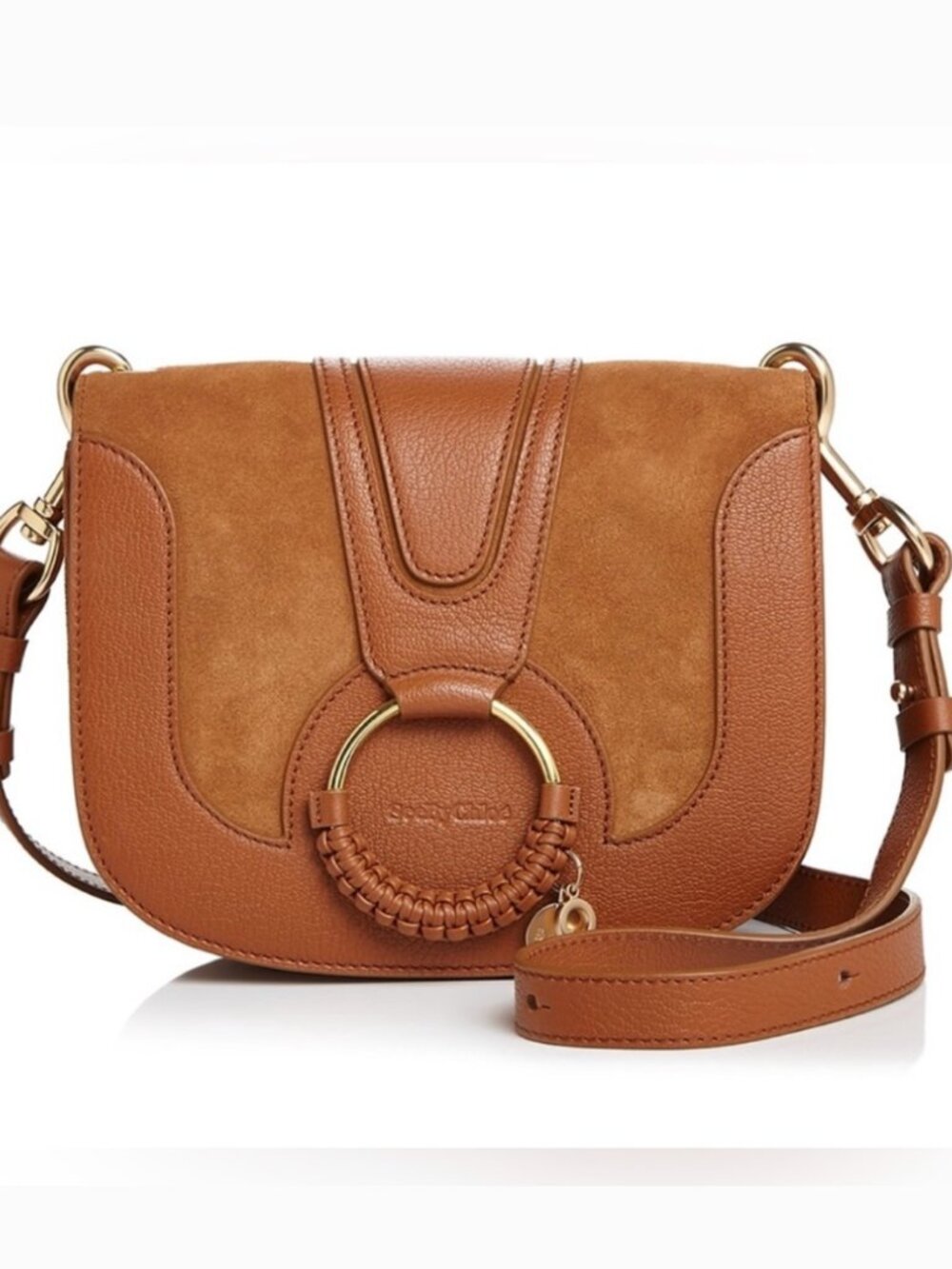 See By Chloe Hanna Tan and Brown Leather crossbody bag